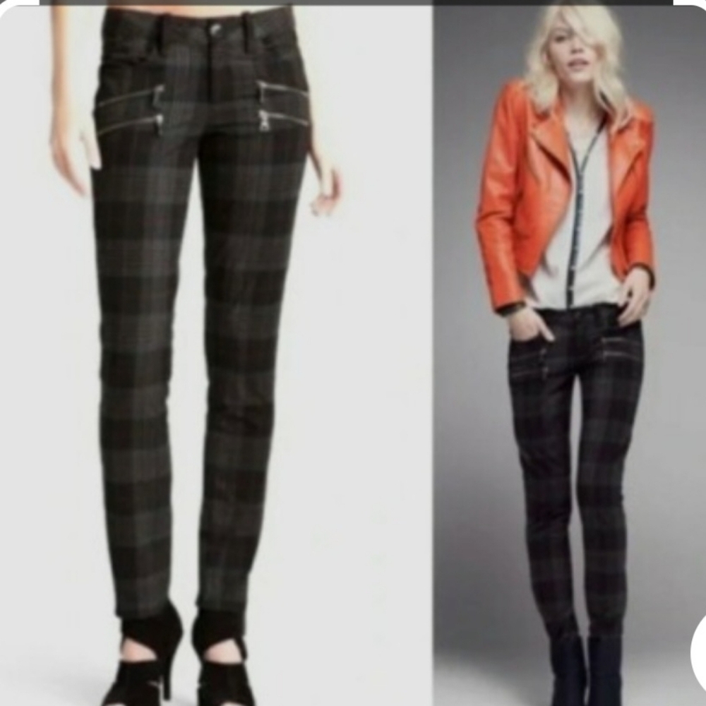 PAIGE Edgerton Moto Skinny Pants -0